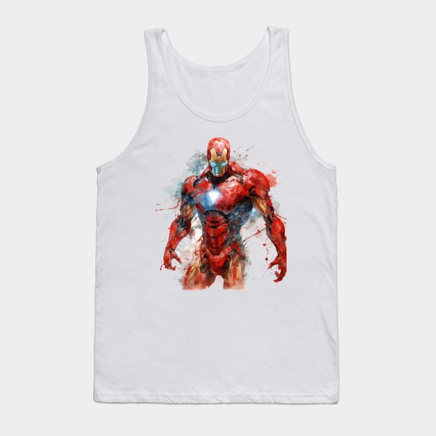 WATERCOLOR IRONMAN Tank Top by Drank